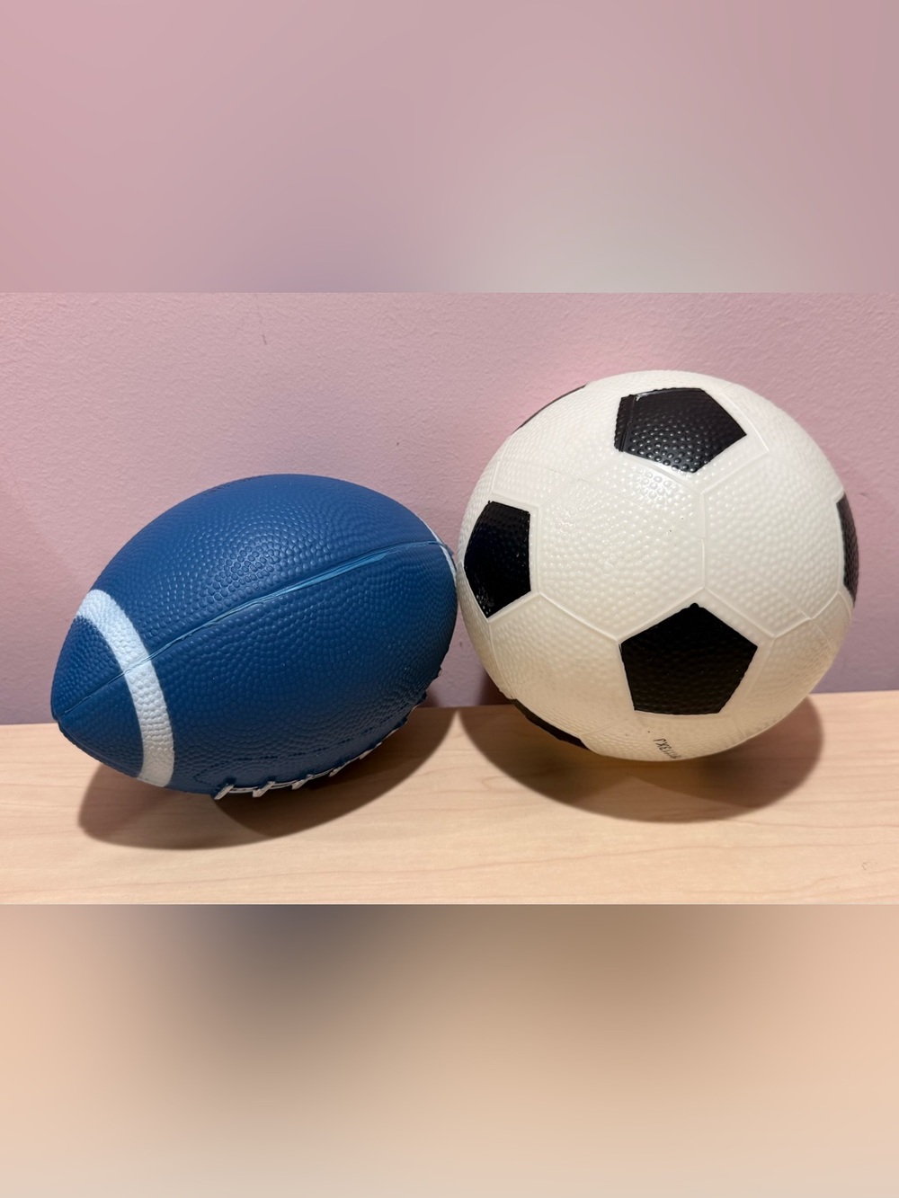 Blue Foam Football and soccer ball for kids
